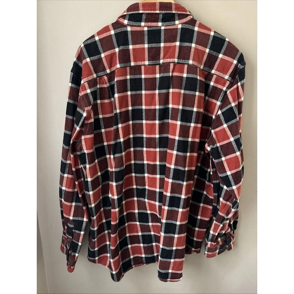 Carhartt Men’s 2XL Hubbard Flannel Shirt Original Fit Plaid Heavyweight